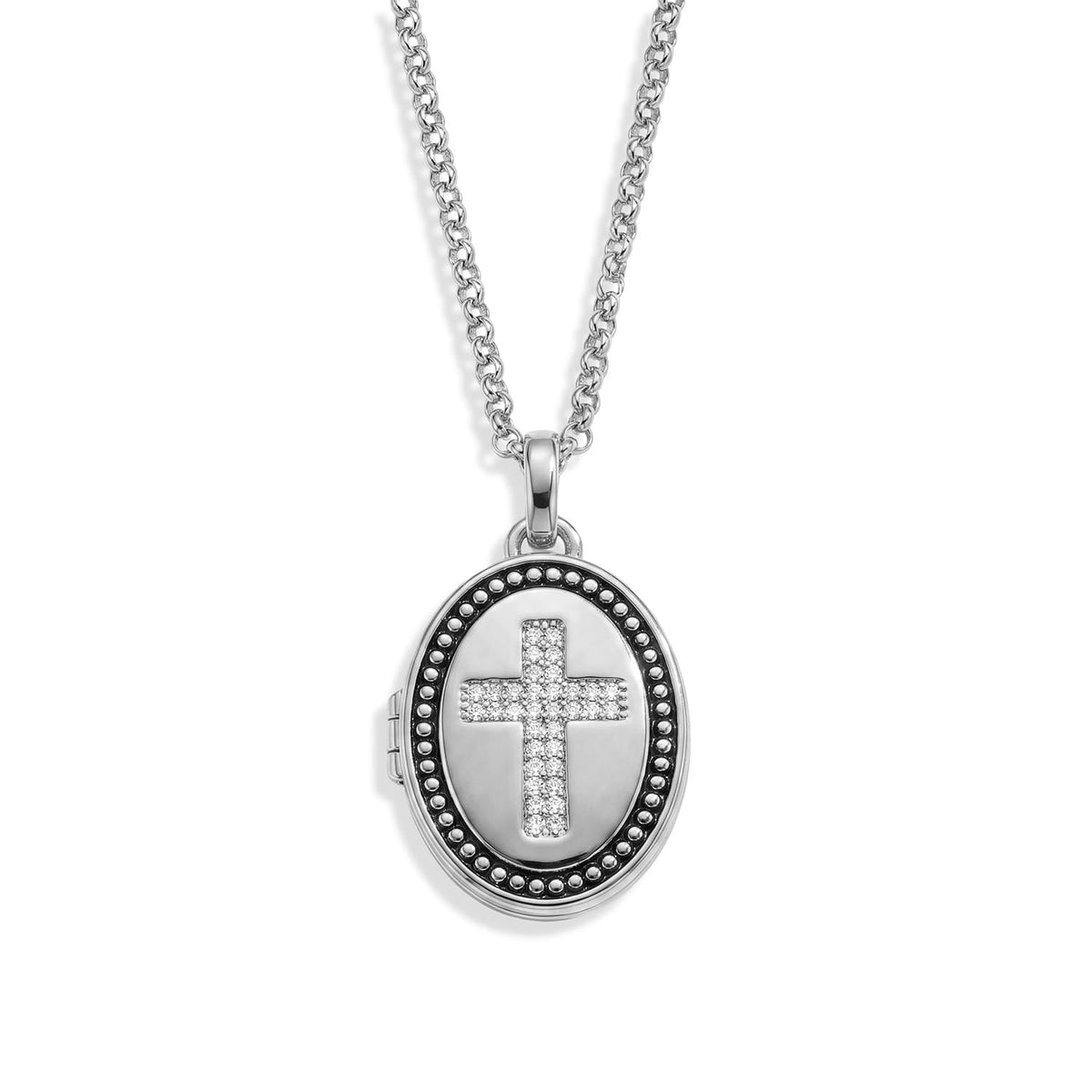Personalized Cross Locket Necklace