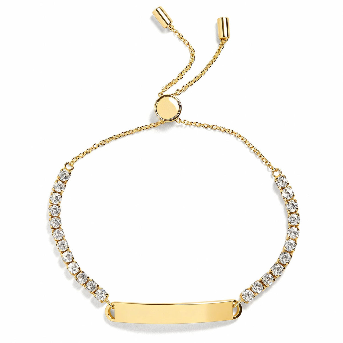 Engravable Bar Tennis Bracelet