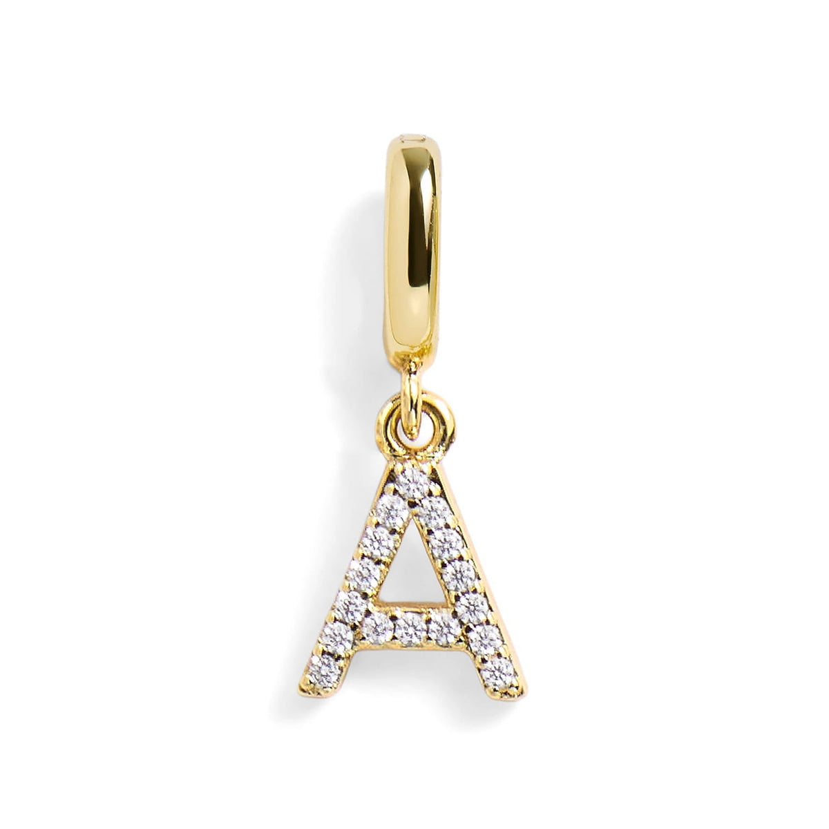 Pavé Letter Charm