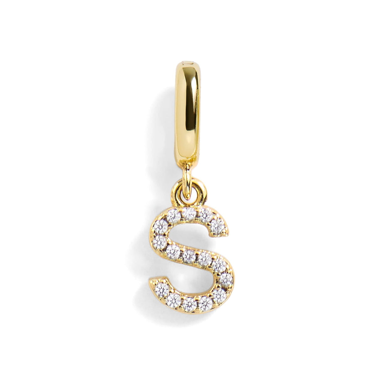 Pavé Letter Charm