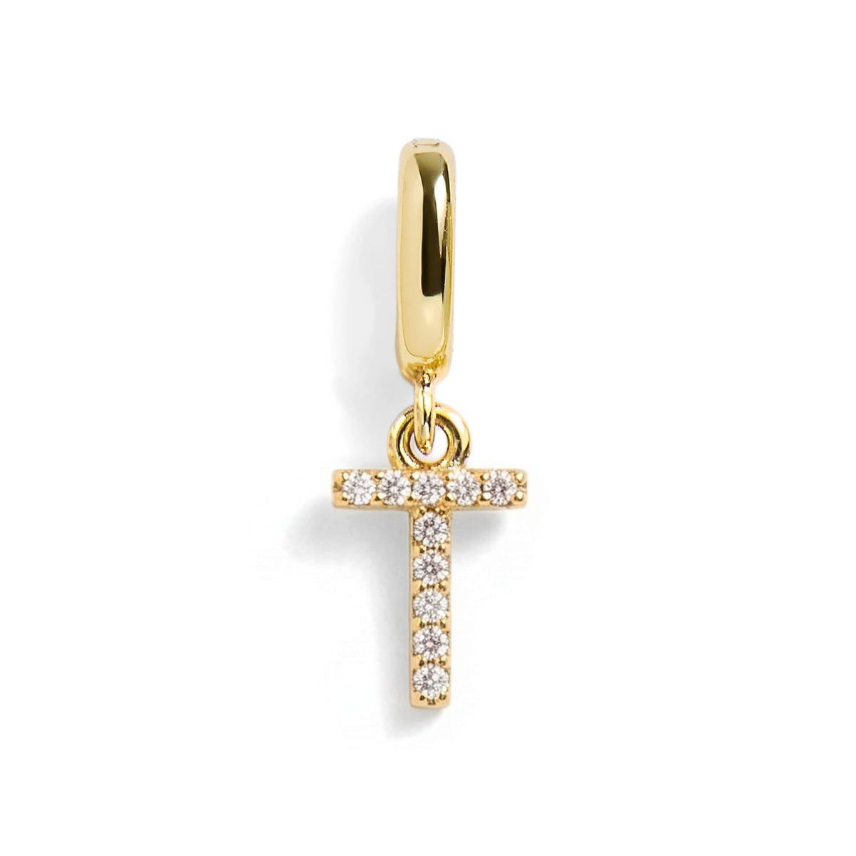 Pavé Letter Charm