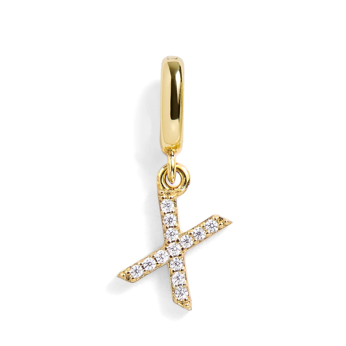 Pavé Letter Charm