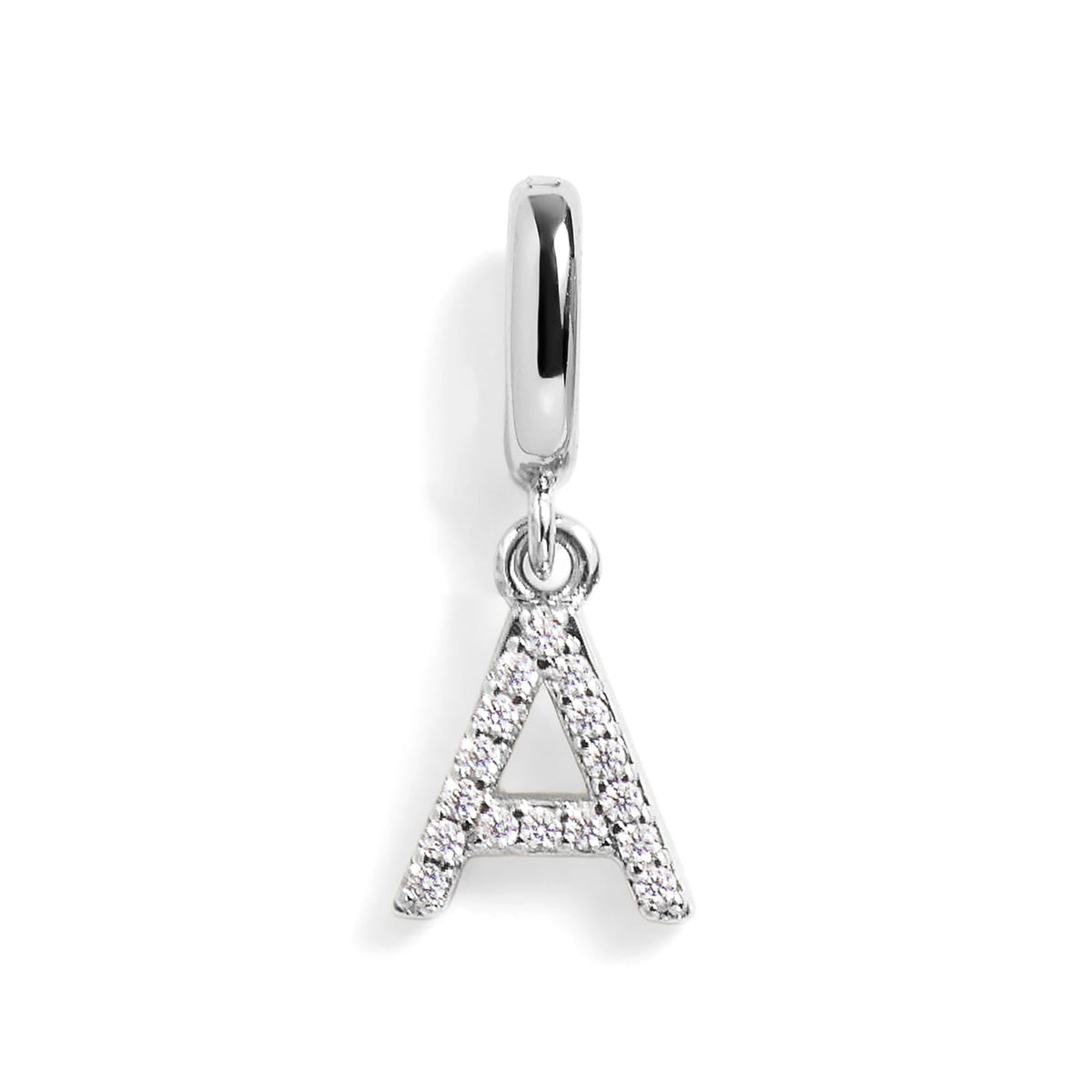 Pavé Letter Charm