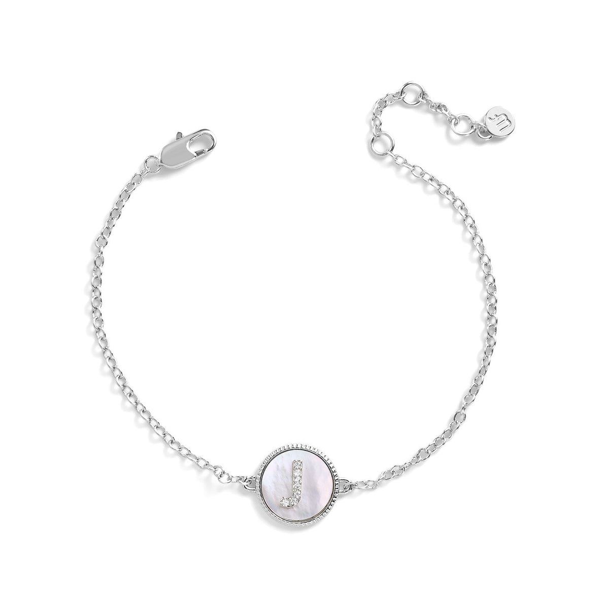 Mother of Pearl Initial Bracelet