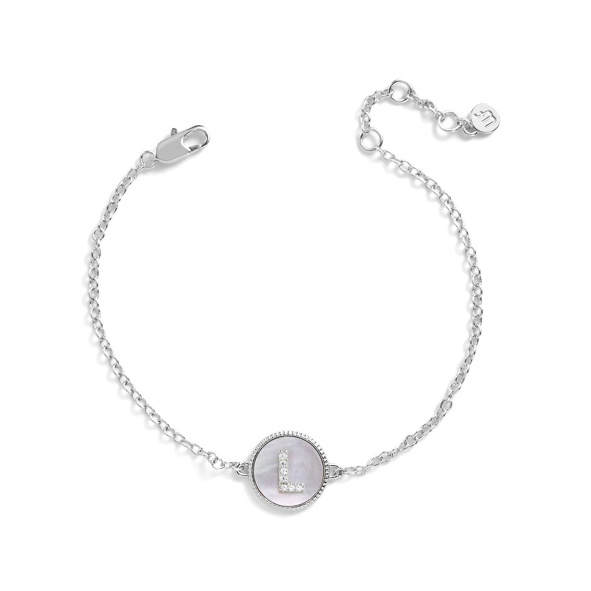 Mother of Pearl Initial Bracelet
