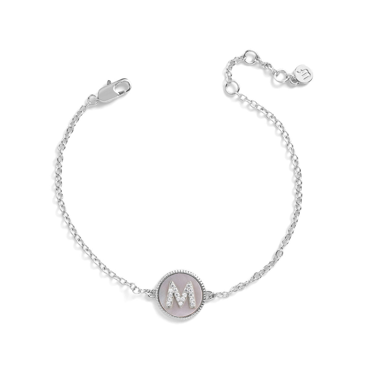 Mother of Pearl Initial Bracelet