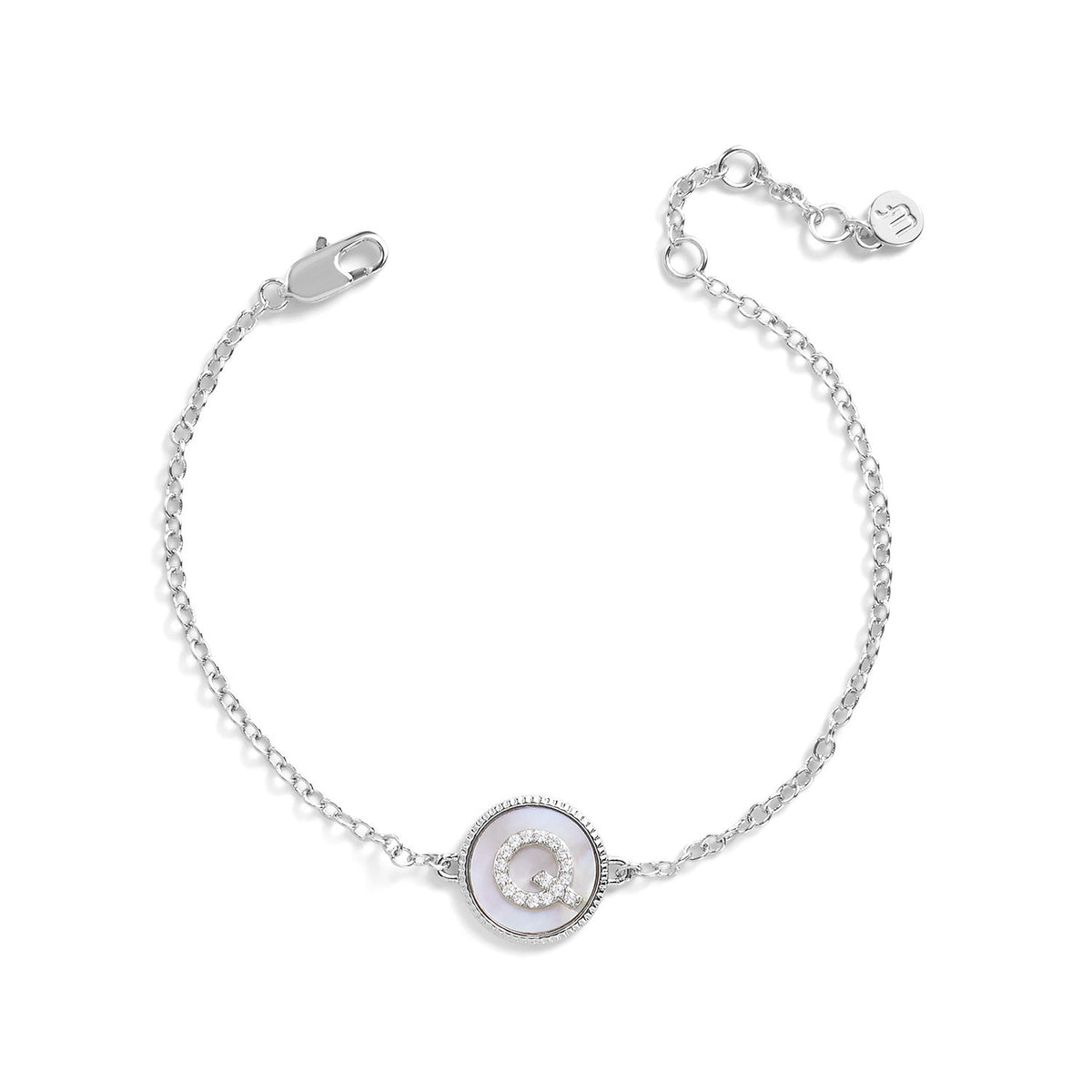 Mother of Pearl Initial Bracelet