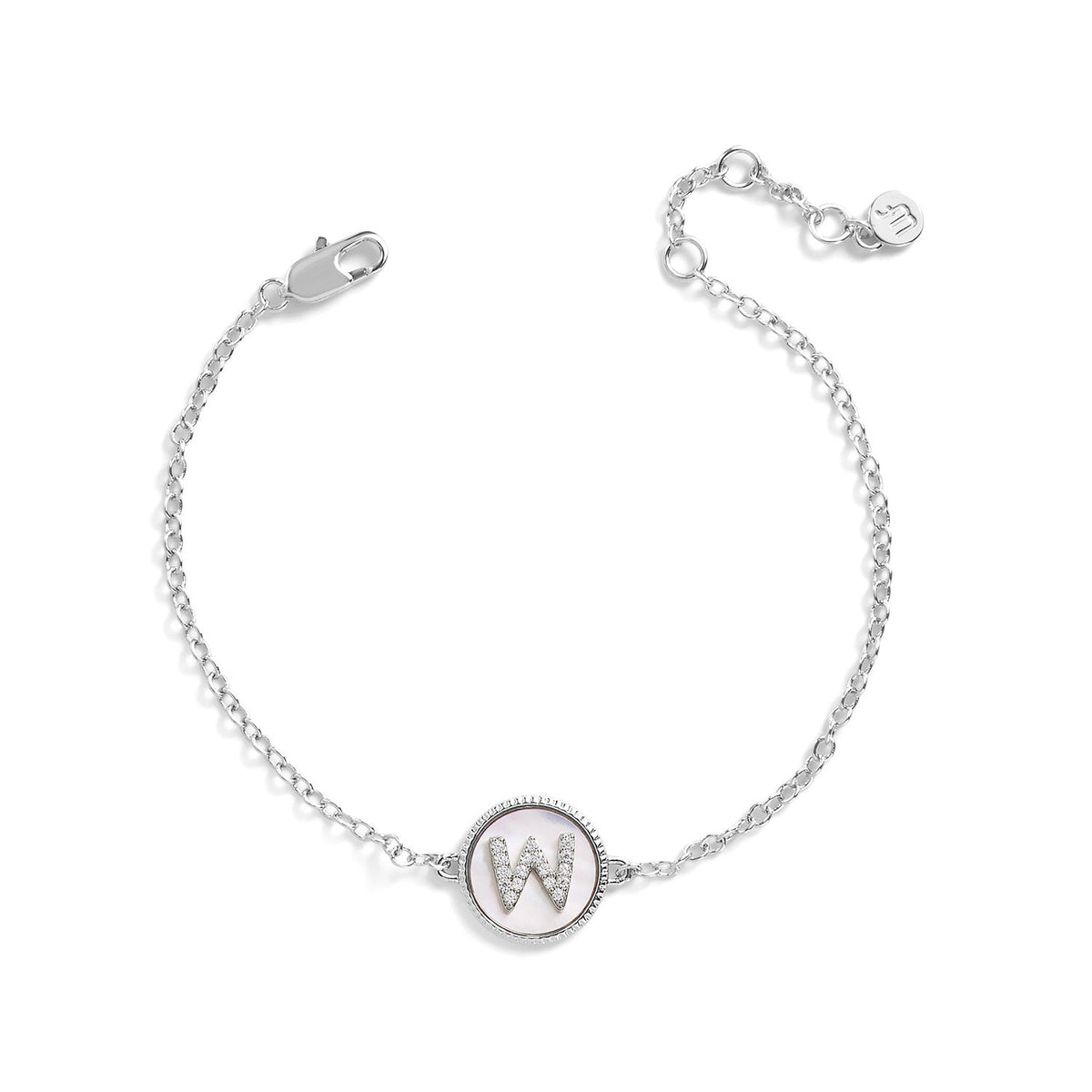 Mother of Pearl Initial Bracelet