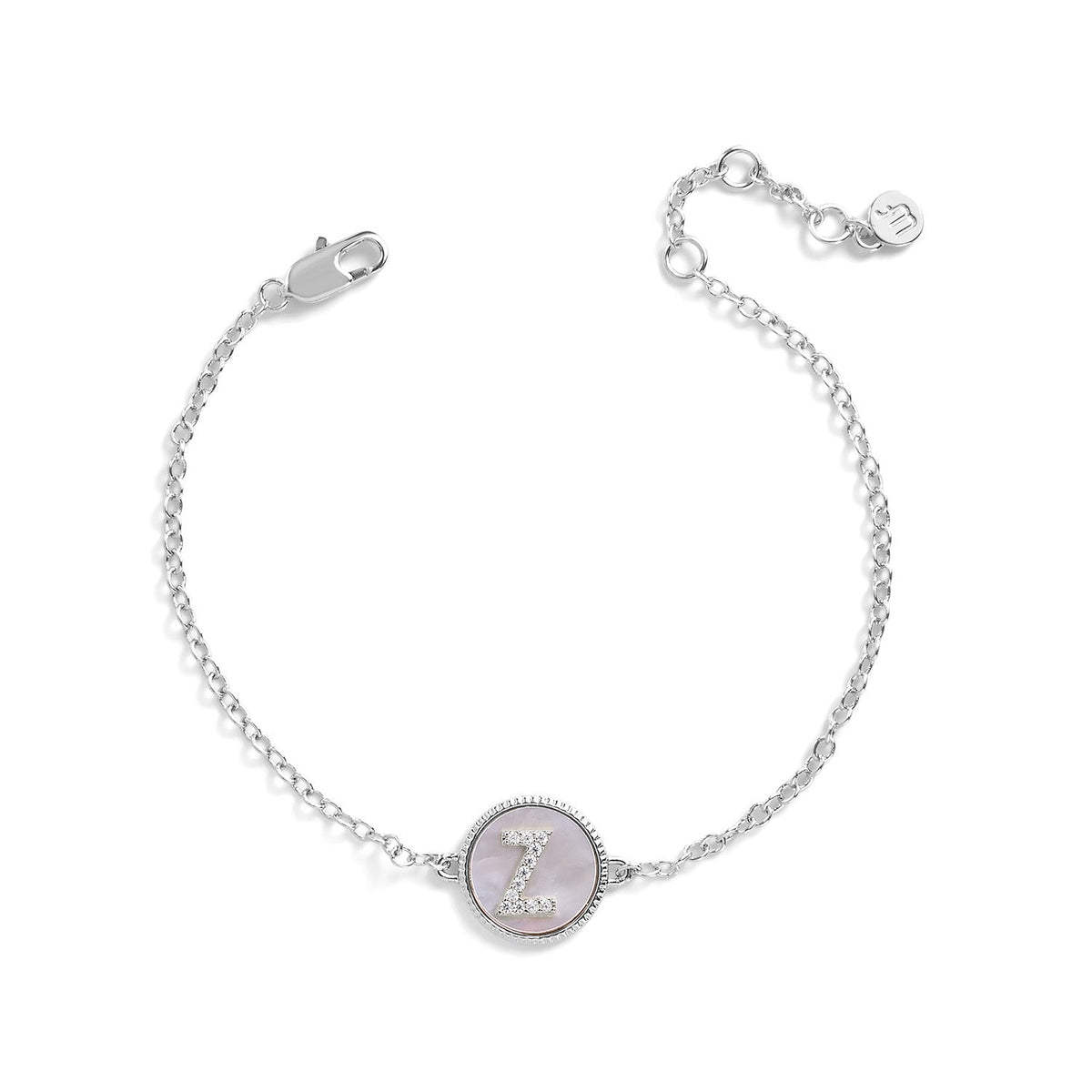 Mother of Pearl Initial Bracelet