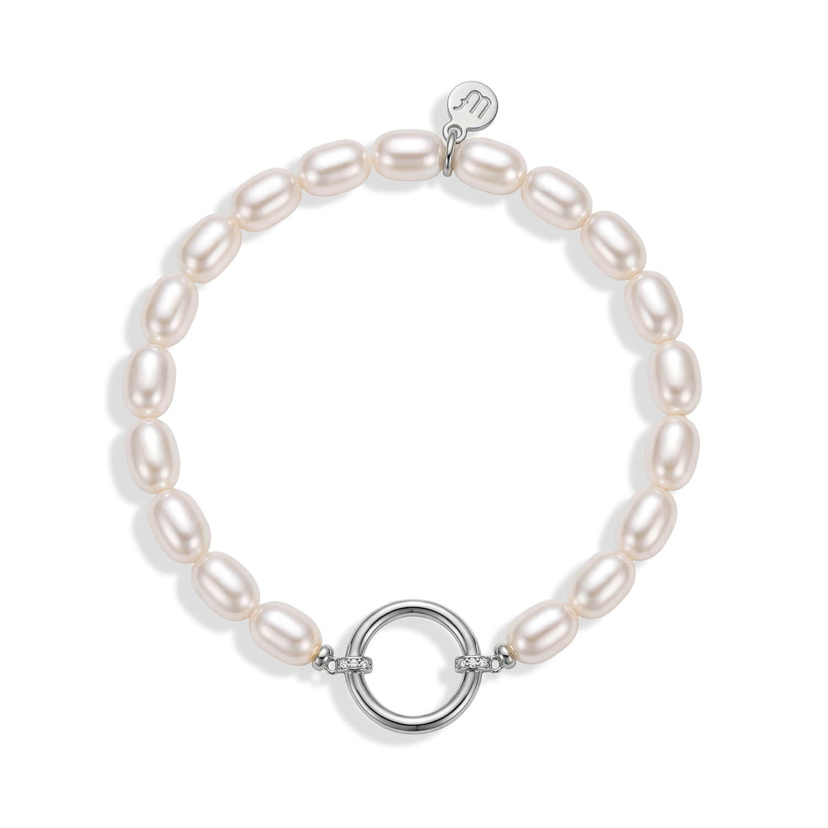 Pearl Charm Keeper Bracelet