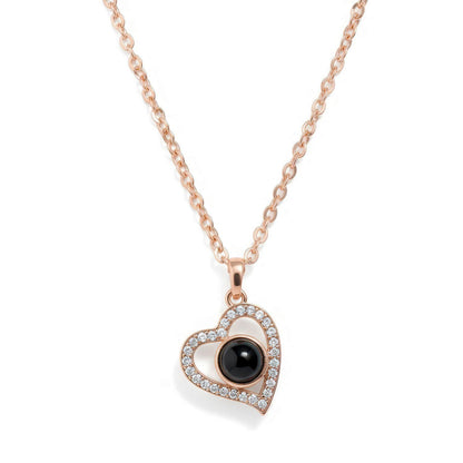Personalized Vintage Heart Photo Necklace
